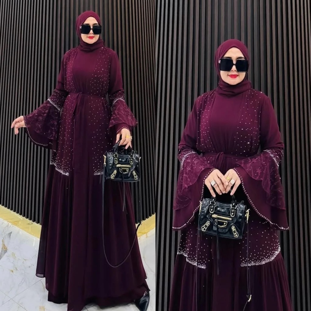 MIRANTI DRESS/gamis lebaran 2025 viral brukat/gamis brokat terbaru 2025 viral/abaya lebaran 2025/gau