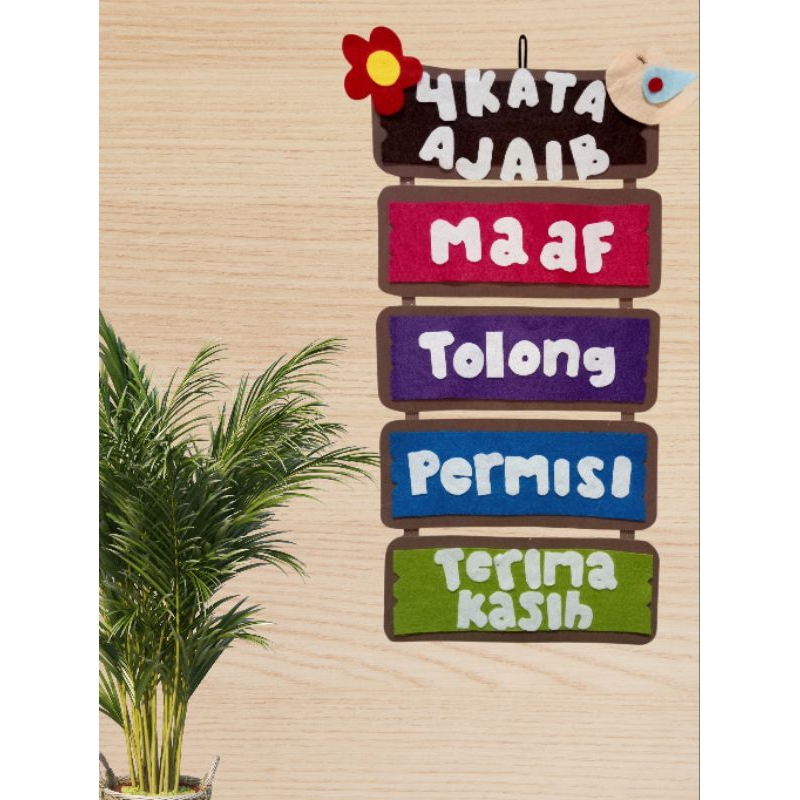 Hiasan Dinding Kelas 4 Kata Ajaib