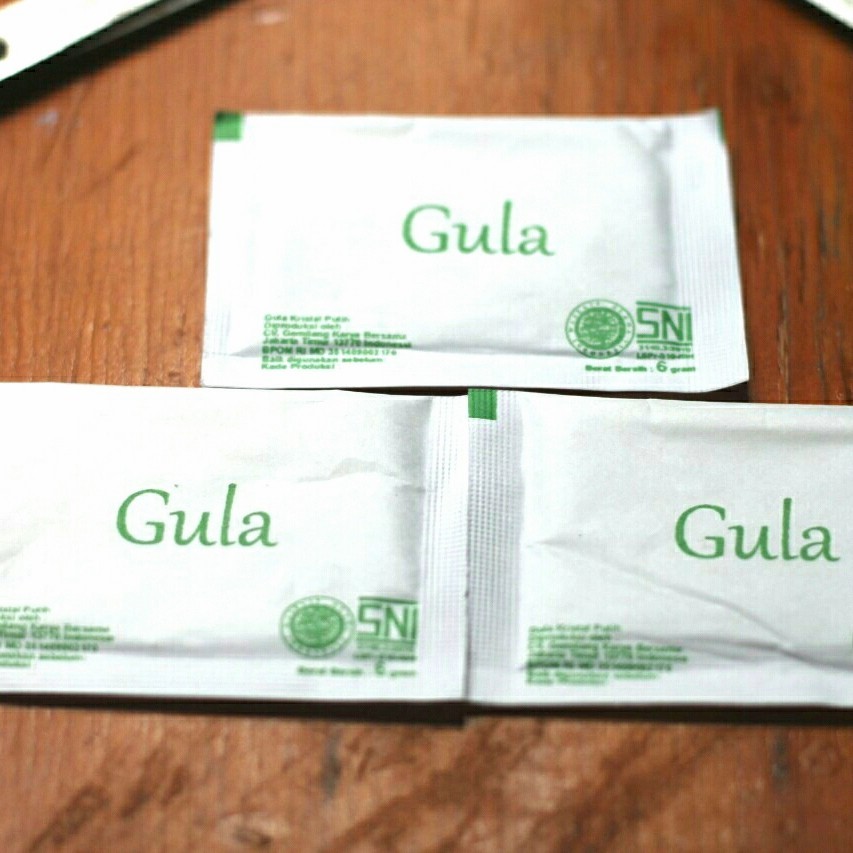 

Gula Putih Sachet / White Sugar Sachet / isi 10 pcs