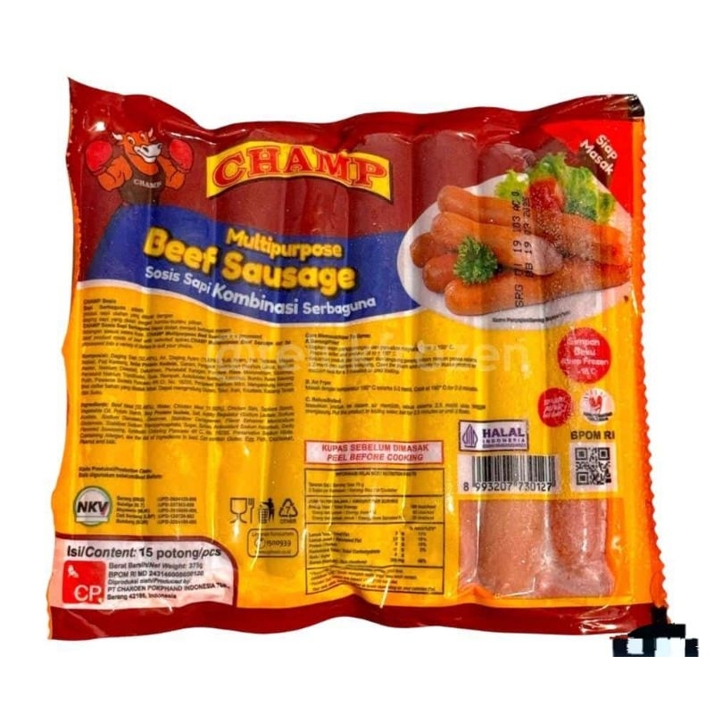 

Champ Beef Sausage 375 gram