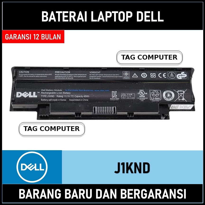 BATERAI LAPTOP DELL INSPIRON 3420 3520 N4010 N4050 J1KND