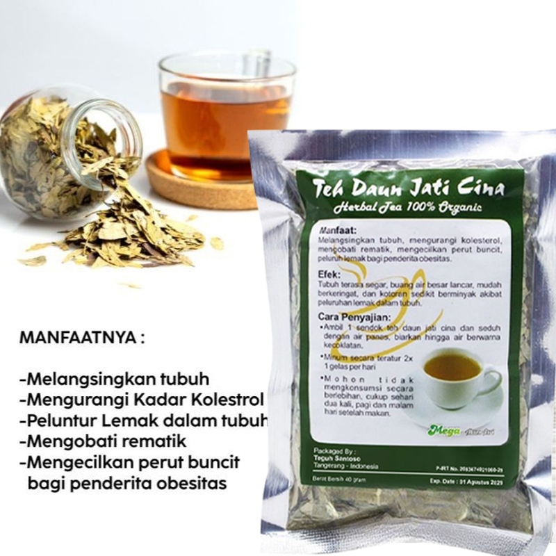 

J77 Teh Daun Jati Cina - Teh Hijau Teh Herbal - Teh Pelangsing - Ampuh membuat badan ideal