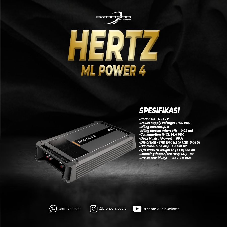 AMPLIFIER HERTZ ML POWER 4
