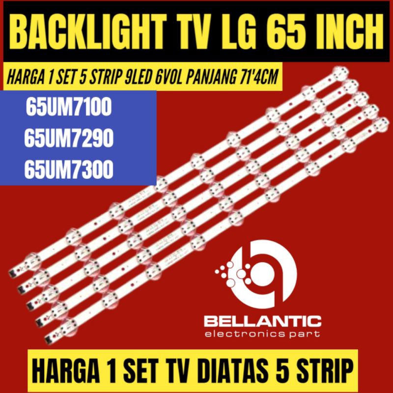 BACKLIGHT TV LED LG 65 INCH 65UM7300-65UM7290- 65UM7100 BACKLIGHT TV LG 65 INCH