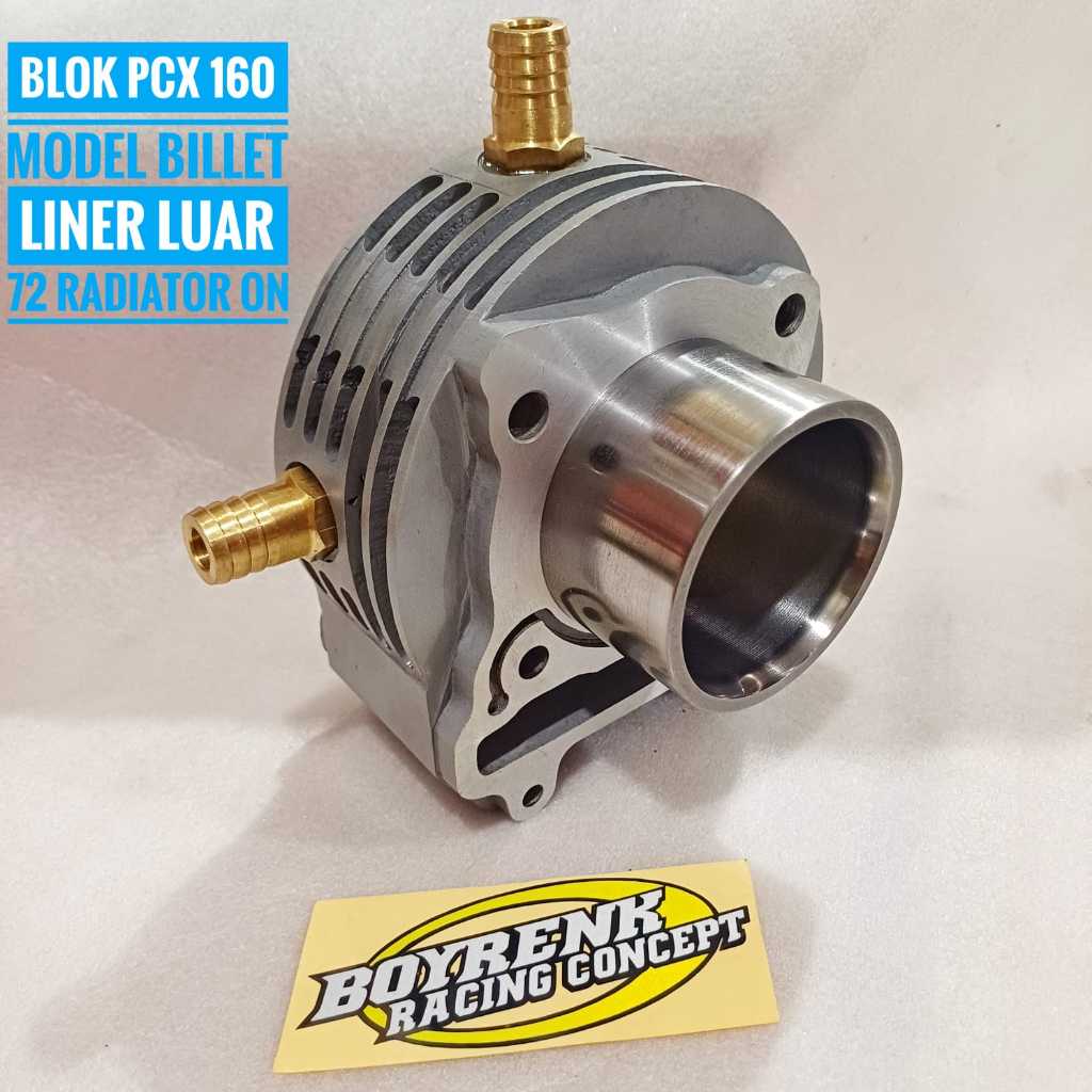 CYLINDER BLOK VARIO 160 / PCX 160 FFA MODEL BILLET LINER LUAR 68-70-72-BOYRENK RACING