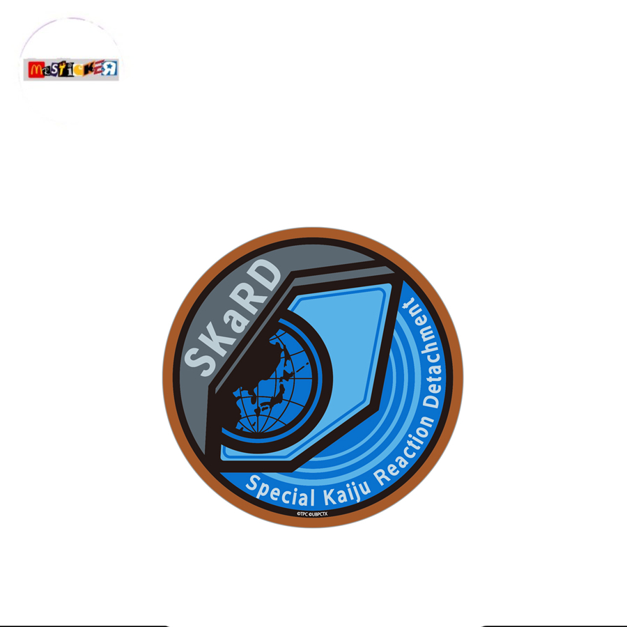 

sticker SKaRD (Special Kaiju Reaction Detachment) logo rounded stiker