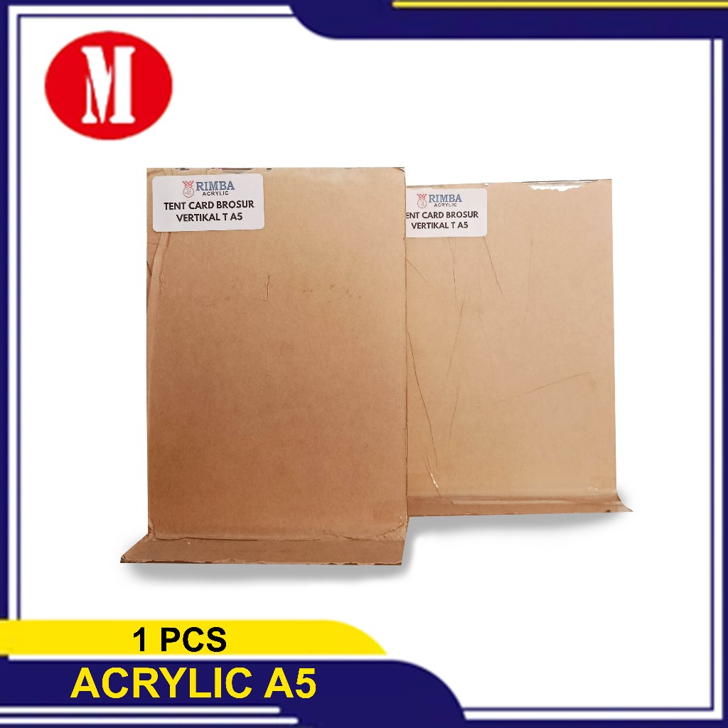 

Tempat Brosur Acrylic A5 / Acrylic Tent Card Brosur A5