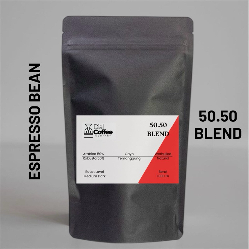 

Biji Kopi 50.50 Arabica Robusta Roasted Beans Kopi Susu Blend 1 Kg