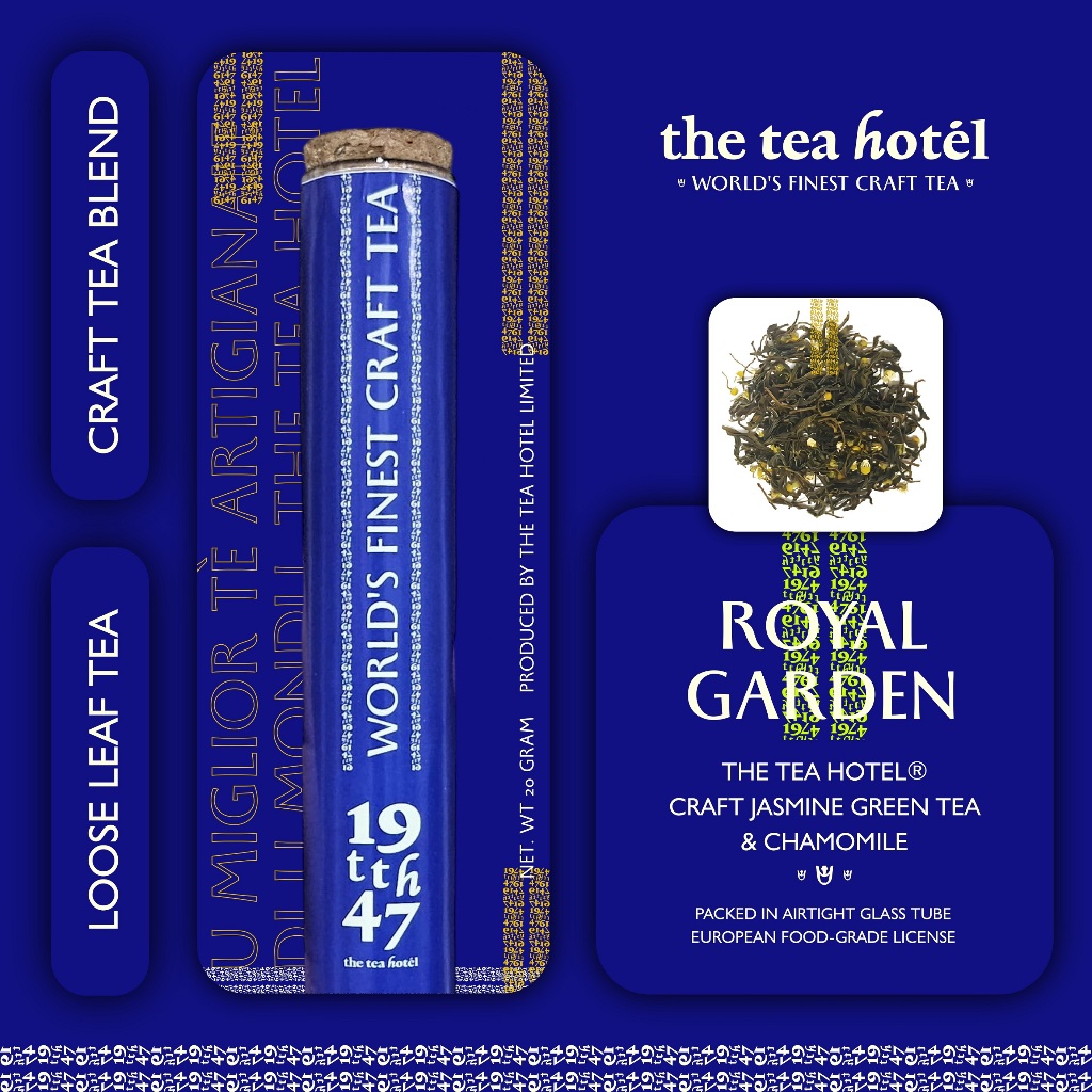 

The Tea Hotel® Royal Garden | Craft Jasmine Green Tea & Chamomile | Loose Leaf Tea | Craft Tea Blend