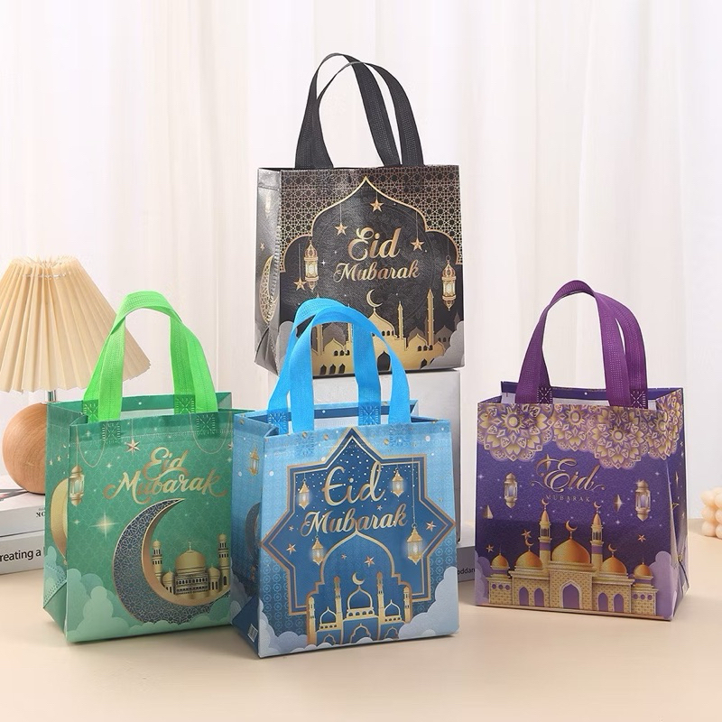 

GOODIE BAG LEBARAN RAMADAN EID MUBARAK TAS SOUVENIR PREMIUM GOODIE BAG NONWOVEN TAS HAMPERS GIFT BAG