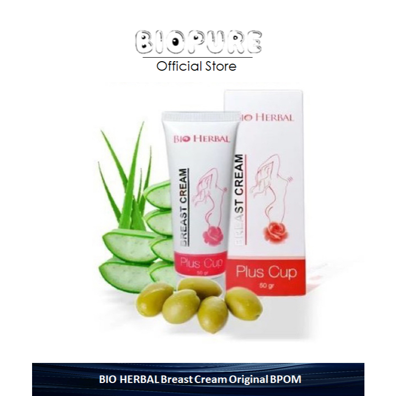 Cream Payudara Plus Cup BIO HERBAL Breast Cream Original BPOM