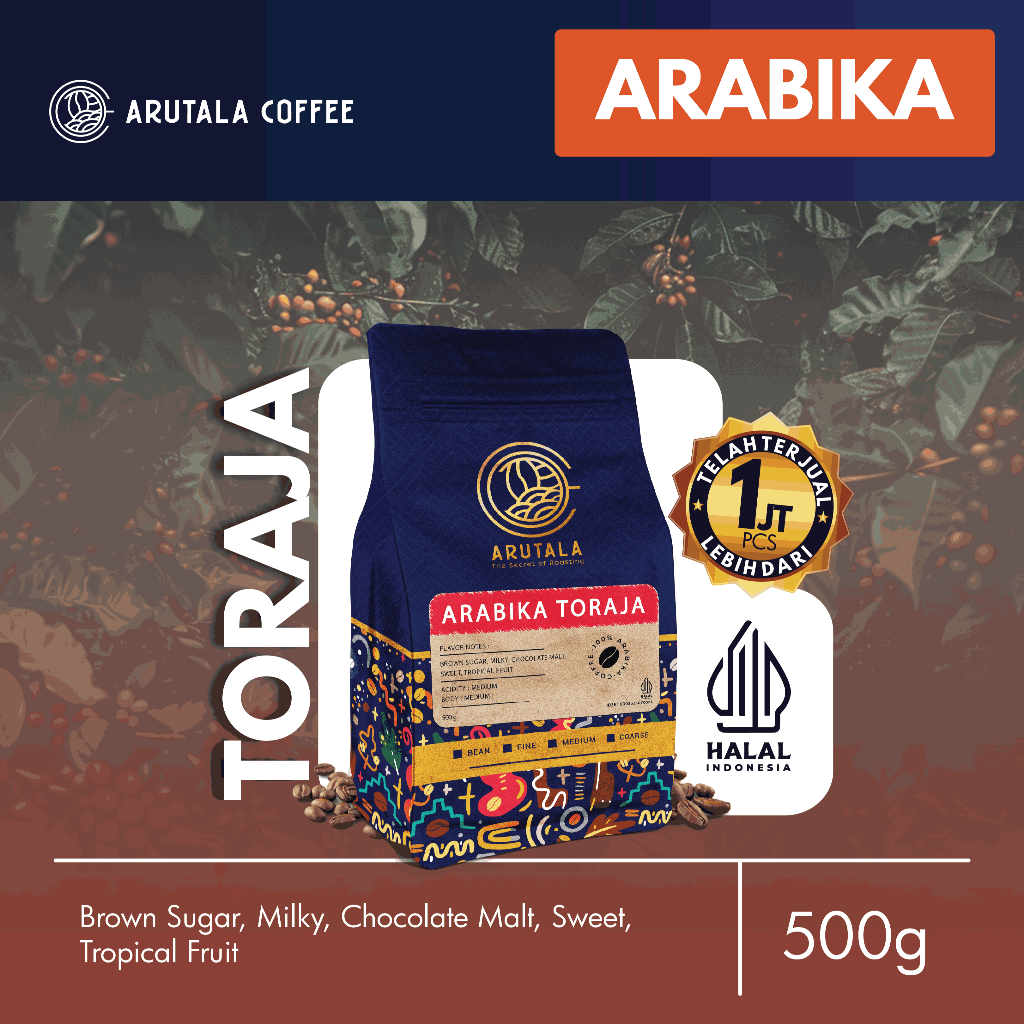 

ARUTALA Kopi Arabika Toraja Sapan 500 Gram