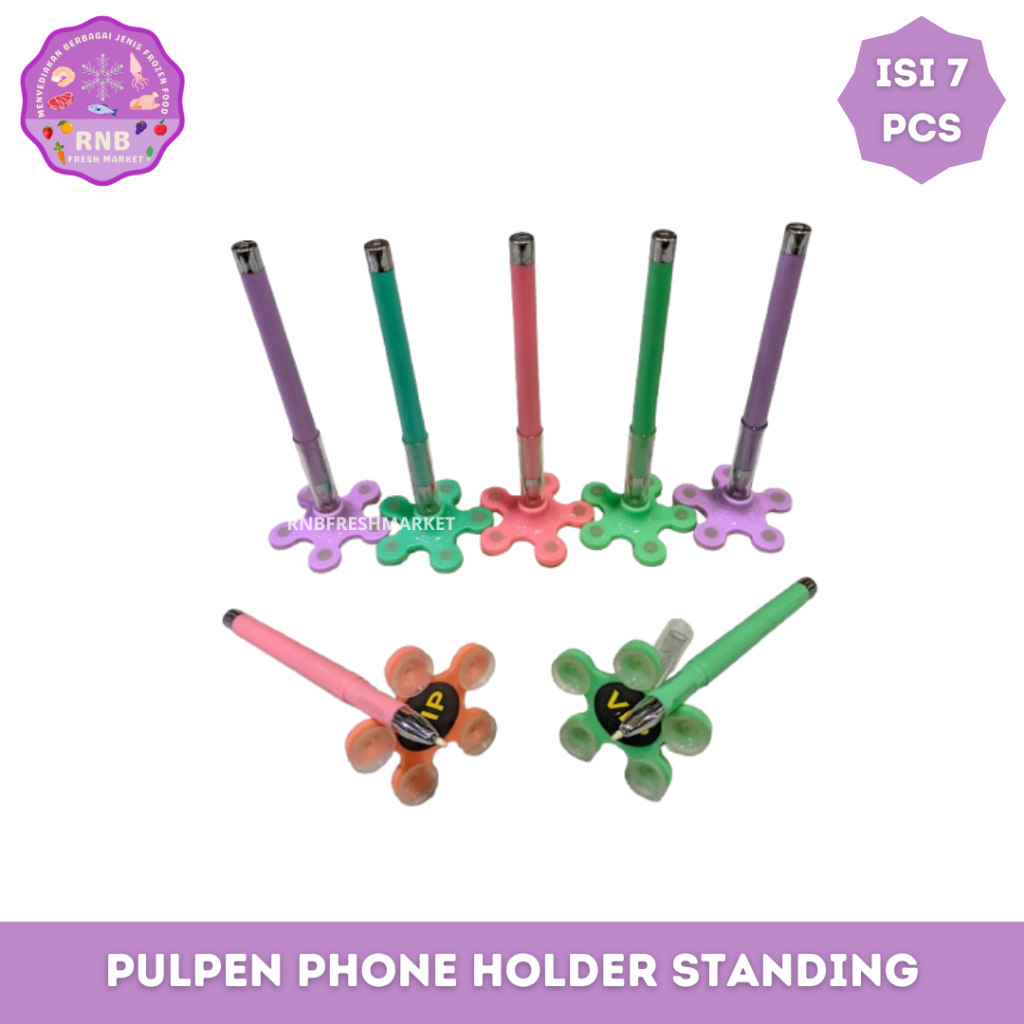 

Pulpen Phone Holder Standing 7 Pcs Netto 100 Gram