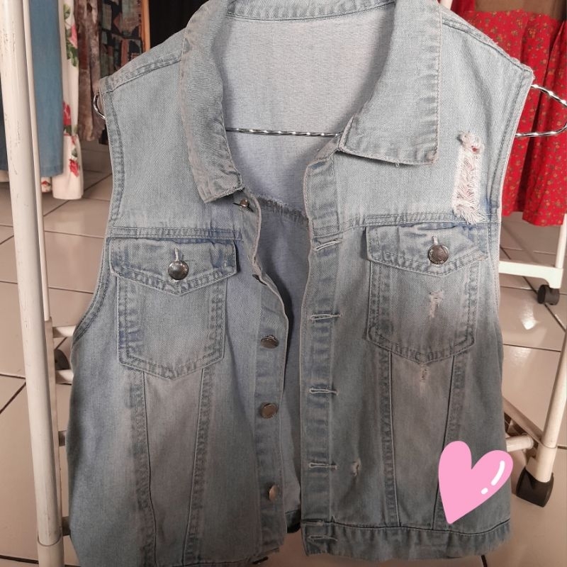 Outer Denim Biru Muda