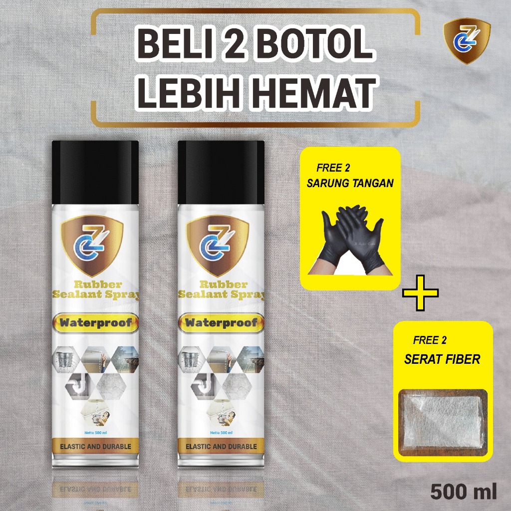 Cairan Anti Bocor Rubber Sealant Spray 500ml - Spray Anti Bocor - Buy 1 get 1 - Aqua Spray