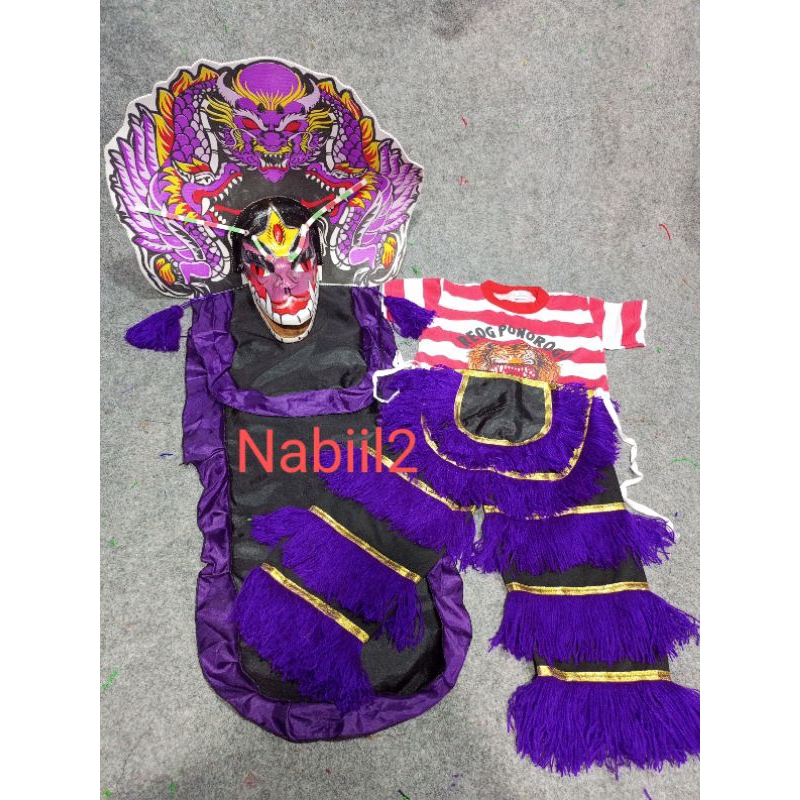 celana barongan caplokan anak kaos reog Ponorogo satu paket