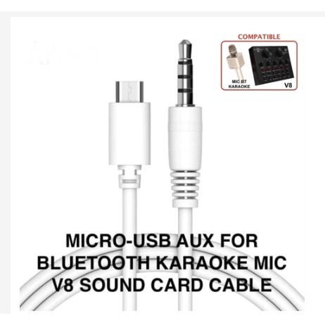 Kabel Micro Usb to Aux Jack 3.5mm Converter Audio 1M