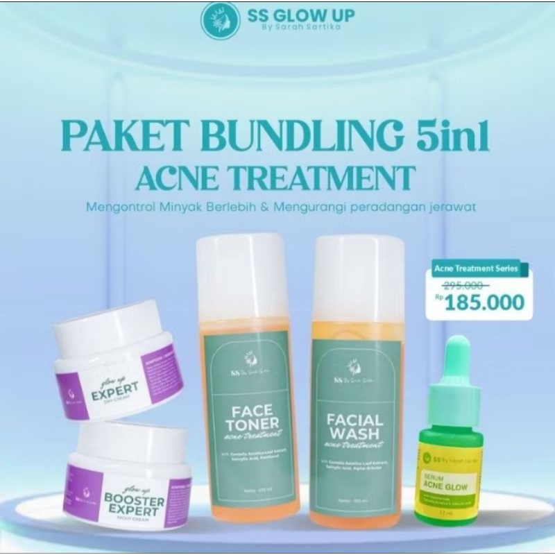 Paket Bundling Acne BPOM + Serum Acne by Ss Glow Up Sarah Sartika