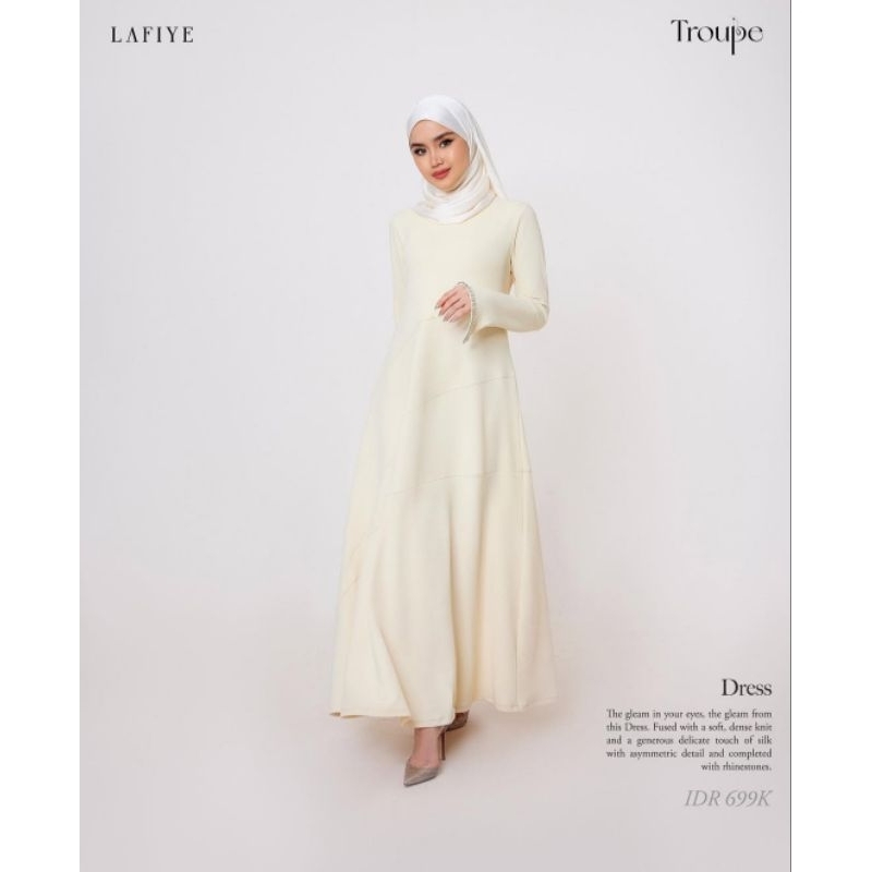 LAFIYE TROUPE DRESS XL | SKIV ROU CREAM | PARLOR SKIRT XL ARCHIVE SALE