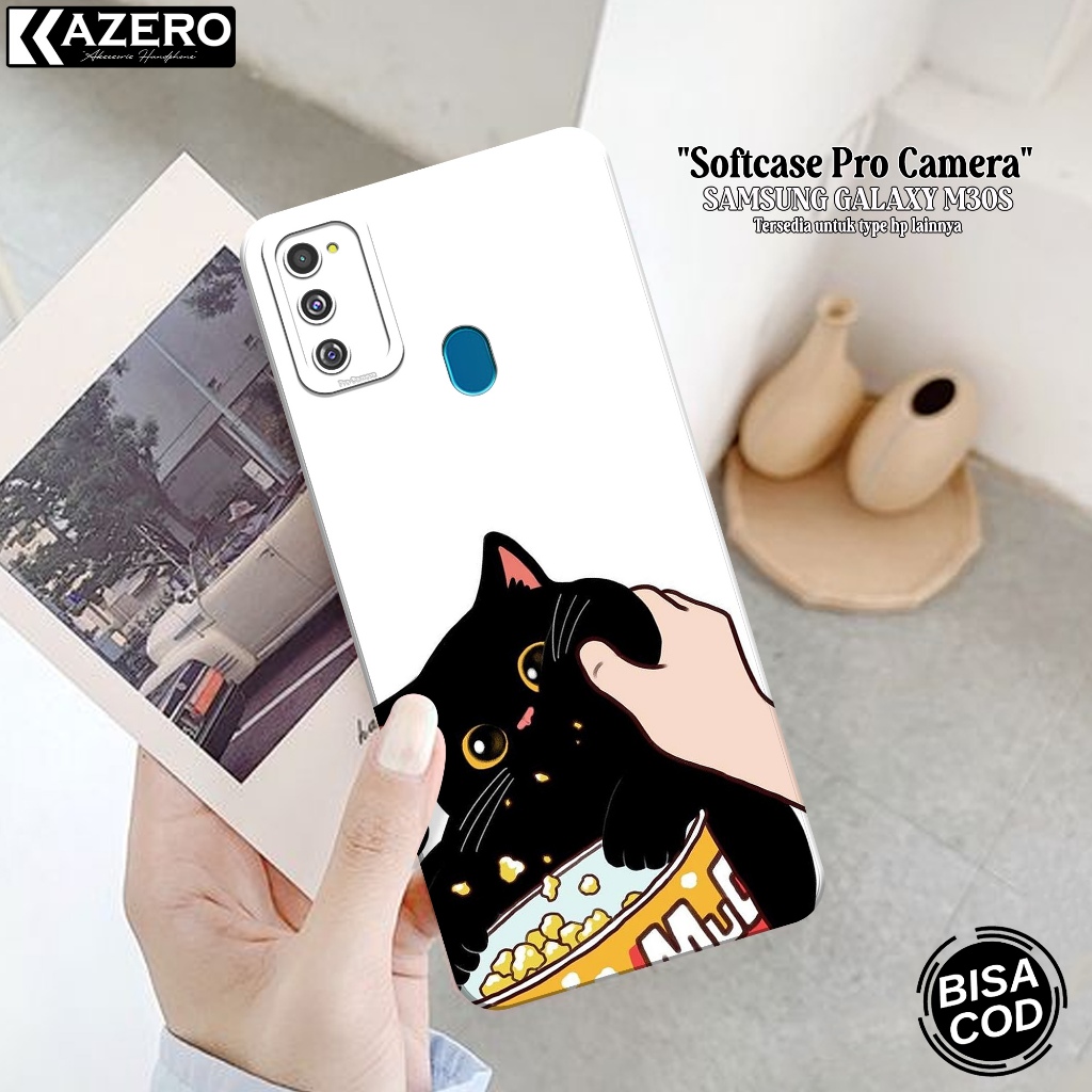 Fashion Case Kucing - Softcase Samsung Galaxy M30S - Pro Camera - Case Samsung Galaxy M30S - Kesing 