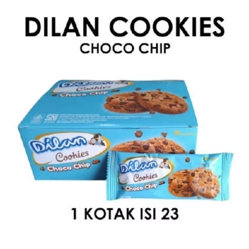 

Dilan cookies choco chips perbox isi 23 @ 13 gr