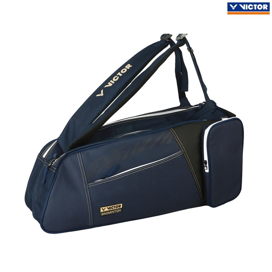 TERBARU - Tas Badminton Victor BR 5219 / BR5219 BC Deep Sea Blue Anthracite Original