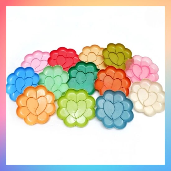 

Piring Cat Air Sakura / Palet Palette Lukis Acrylic Murah / Tempat Cat Air Bunga