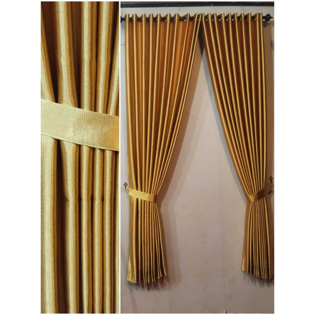 Gorden Blacout Embos Warna Gold Model Smokring Polos