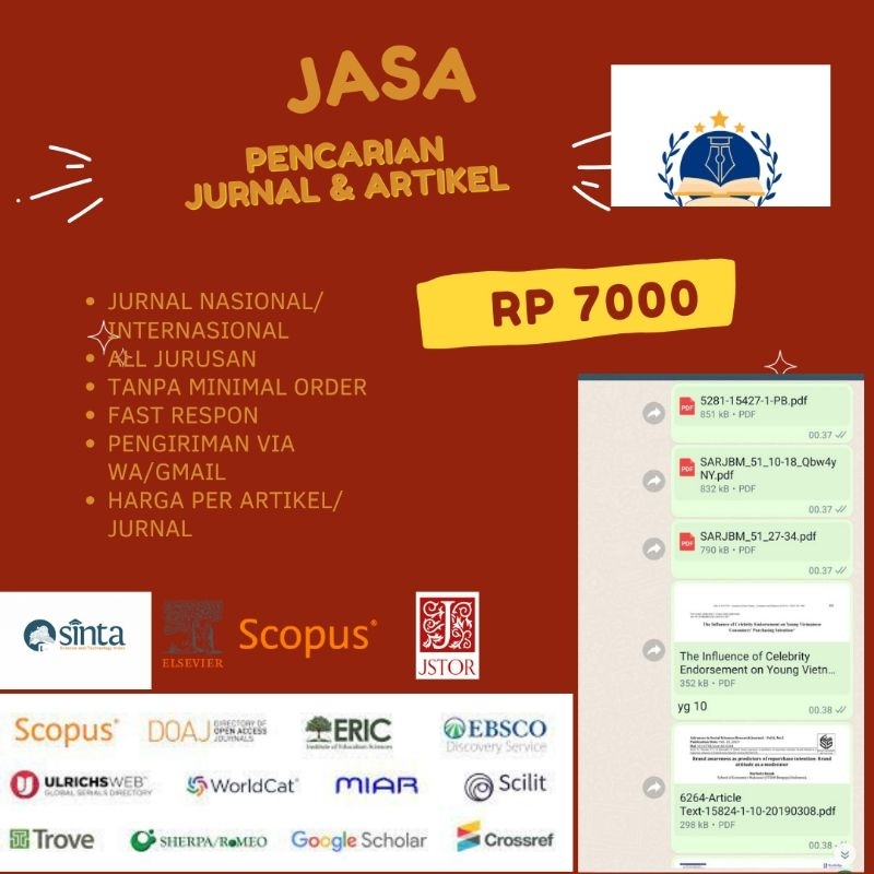JASA PENCARIAN/SEARCH JURNAL & ARTIKEL