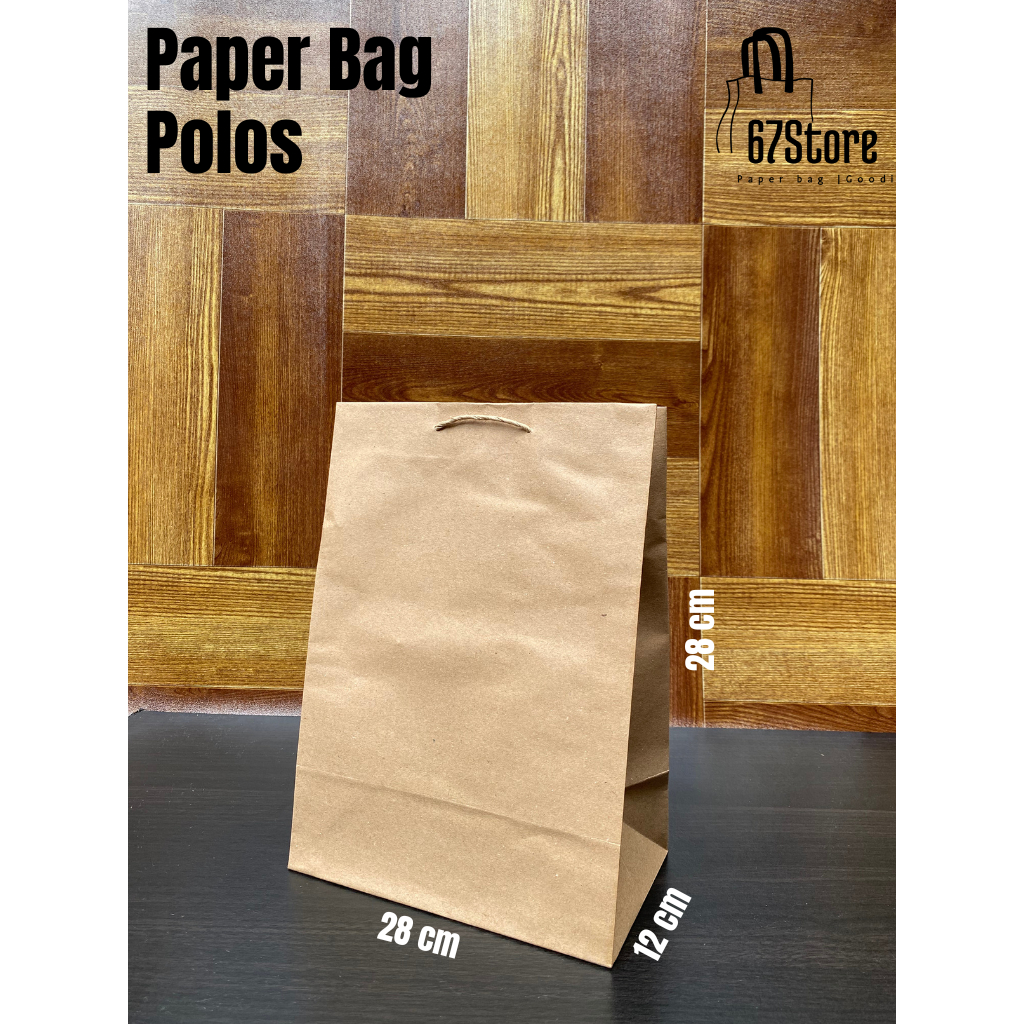 

Paperbag / Paper bag polos / Paperbag Souvenir ukuran 20 x 12 x 28 cm