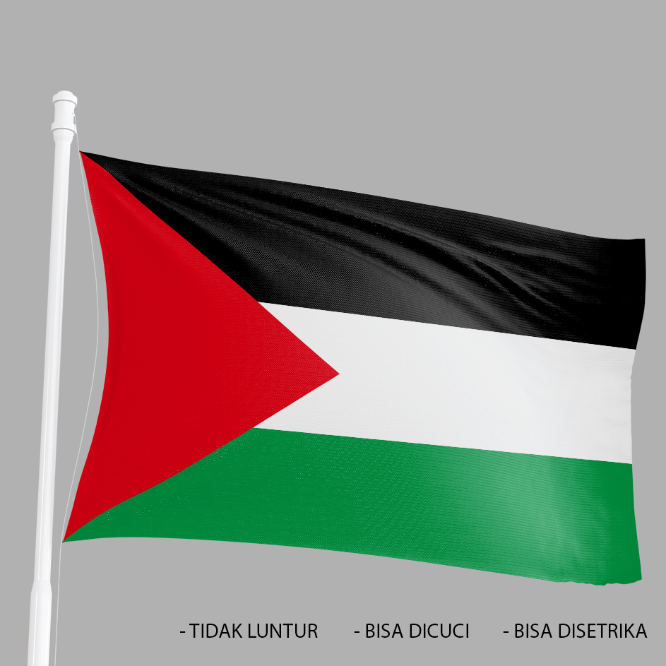 Bendera Negara Palestina Full Print Jumbo ready