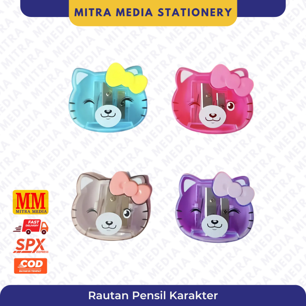

Rautan / Serutan Pensil Putar Karakter HELLO KITTY CAT Kucing Unik Lucu