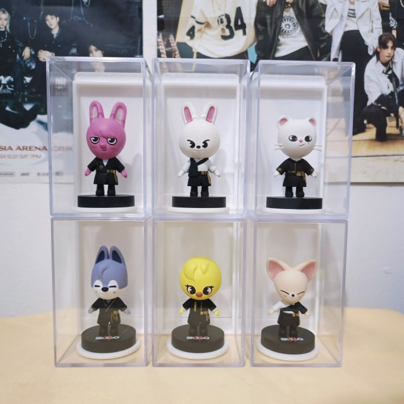 [OFFICIAL] Straykids Skzoo Figure God's menu FREE Kotak Akrilik - Wolfchan Dwaekki Leebit Bbokari Fo