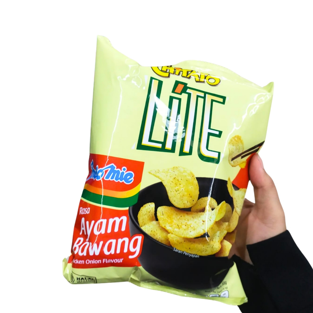 

Chitato Lite 68gr Rasa Indomie Ayam Bawang Keripik Kentang Potato Snack