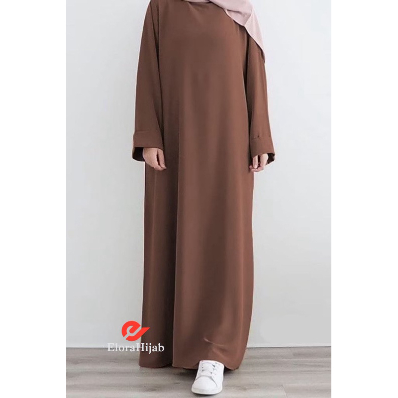ELORA.CO - Abaya Turkey Basic Polos Premium