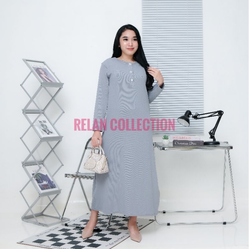 TERMURAH  DRESS PREBODY KNIT RIB DRESS KANCING KOREAN LOOK TERLARIS / DRESS BODYCON / DRESS LEBARAN