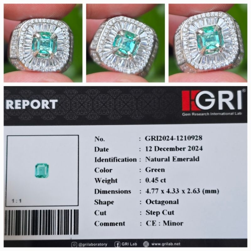 Natural HQ Zamrud Emerald Minor Memo 0.45 crt