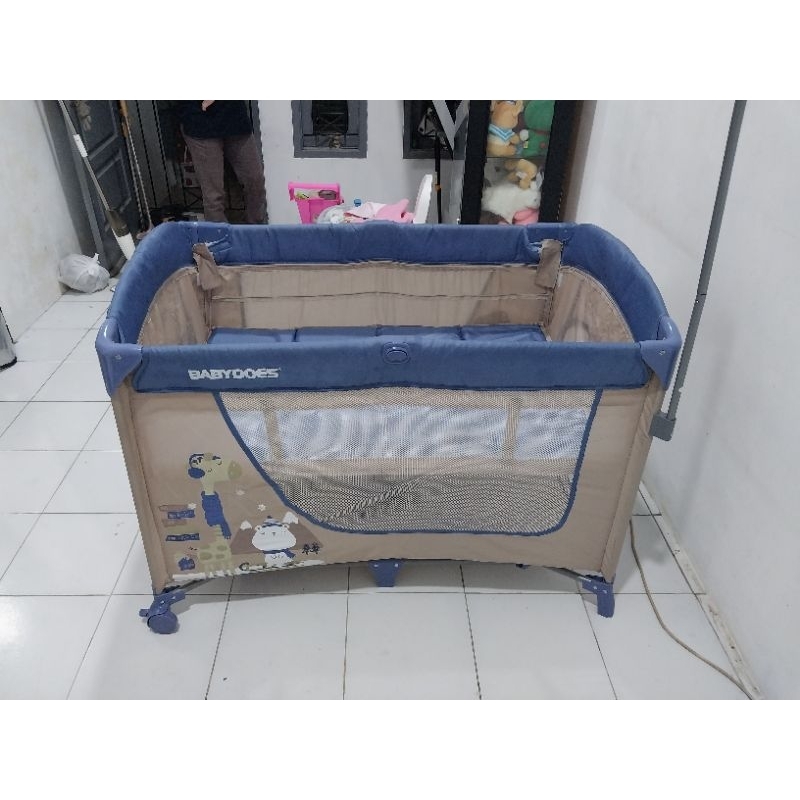 Baby Box Tempat Tidur Bayi Babydoes Hudson Blue