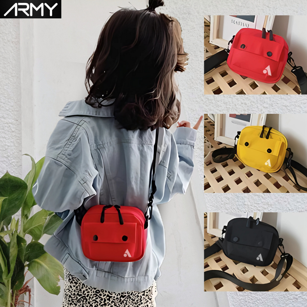 ARMY Kids MK1 Tas anak slempang anak perempuan pria mini fashion korea keren murah original branded