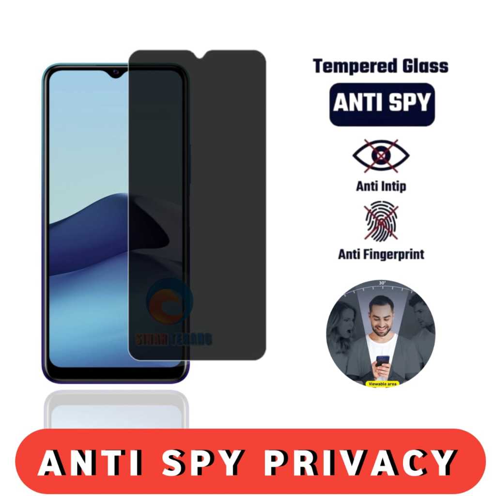 Anti Spy Privacy Kaca Vivo Y20 Y20S Y20A Y20i Y20G Y20S [G] Tempered Glass Anti Intip