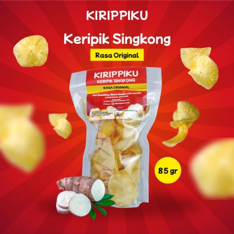 

Keripik Singkong Kirippiku Rasa Original 85 gr