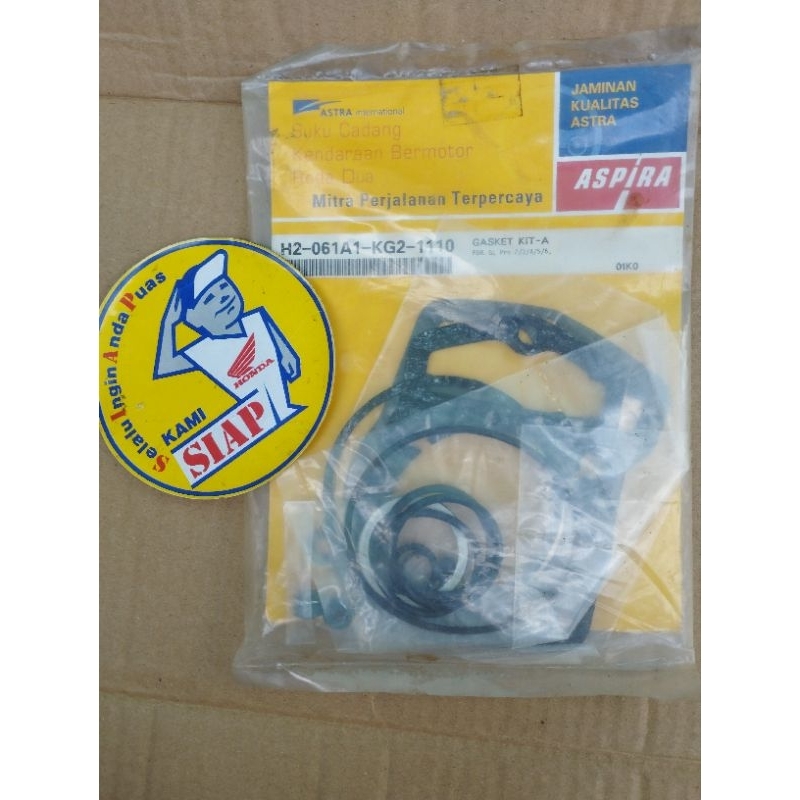 gasket kit a topset top set paking perpak blok block silinder cylinder head cop kop honda gl max gl 