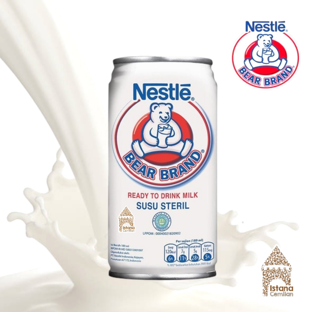 

Nestle Bear Brand Susu Beruang Steril 189 ml