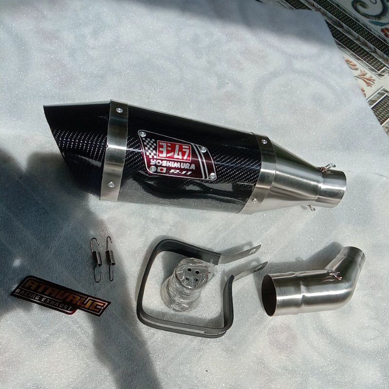 PROMO TERBARU Knalpot racing Yoshimura R11 karbon+slipon +DB killer ninja 250fi old ninja 250new