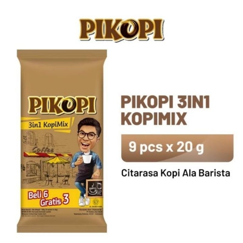 

Pikopi 3in1 Kopi Mix isi 9 sachet