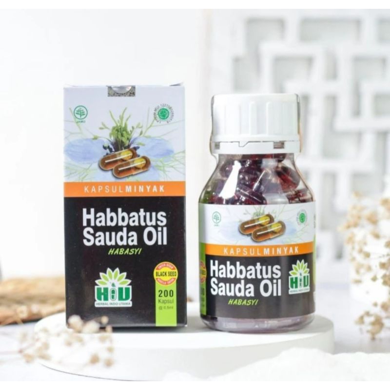 Minyak Habbatussauda Oil HIU 200 kapsul Habbats