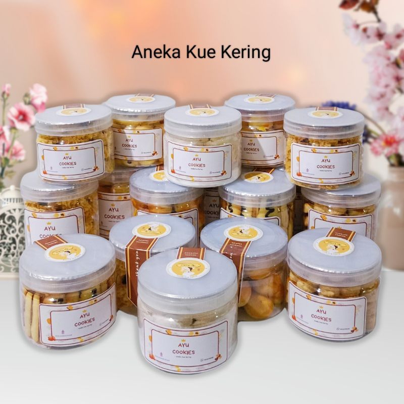 

KUKER Aneka Kue Kering Lebaran Enak Toples Tabung Ukuran 400 ml dan 600 ml