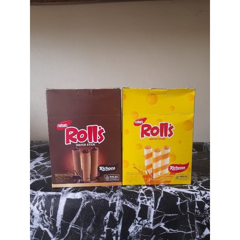 

Nabati Rolls Wafer Stick Richoco Richeese (isi 20)