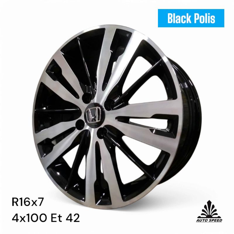 Velg Jazz Rs R16 Pcd 4 x 100 Lebar 7 Et 42