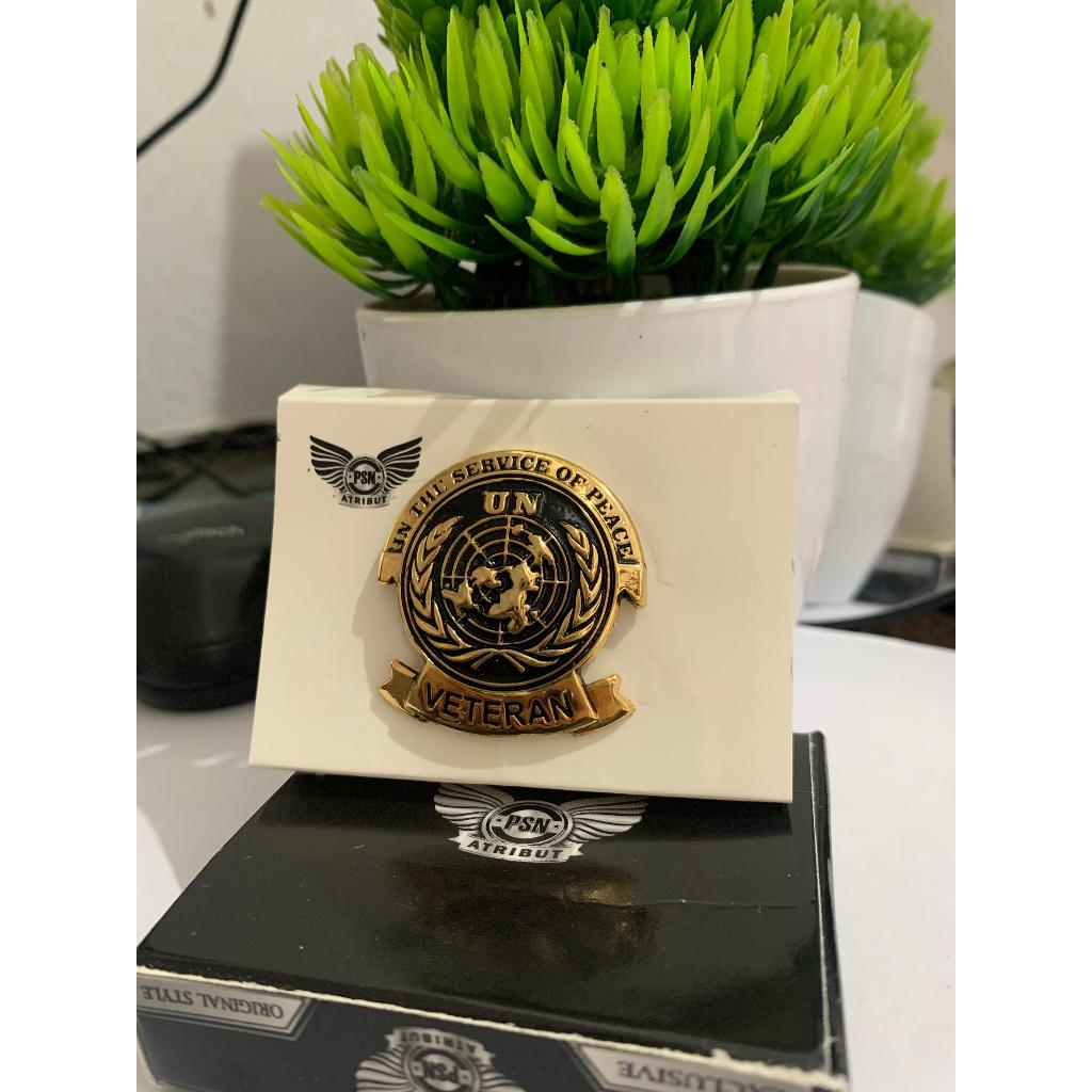 BREVET UNITED NATION VETERAN LUXURY/UN VETERAN BREVET PBB BAHAN LOGAM BERKUALITAS